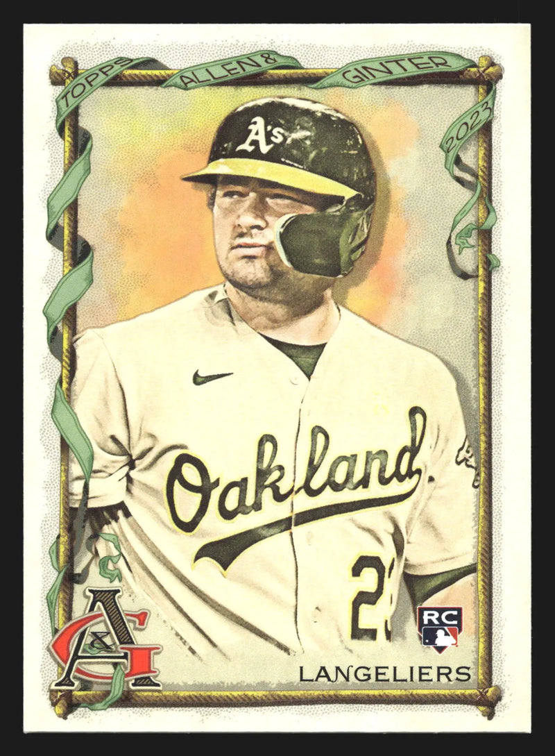 2023 Topps Allen & Ginter #58 Shea Langeliers Oakland Athletics RC - Baseball Card Single