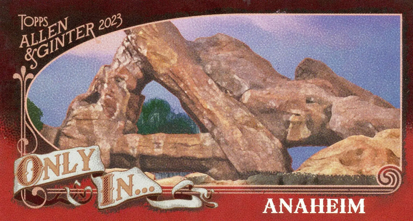 2023 Topps Allen & Ginter Only In #OI-13 Anaheim Angels Angel Stadium Mini - Baseball Card Single