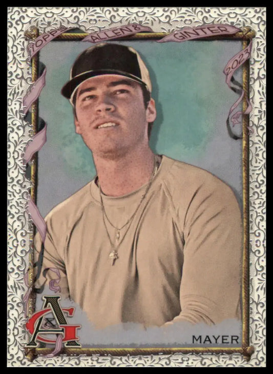 2023 Topps Allen & Ginter - Silver Portrait Bear Mayer 205 NM - Baseball Card Single