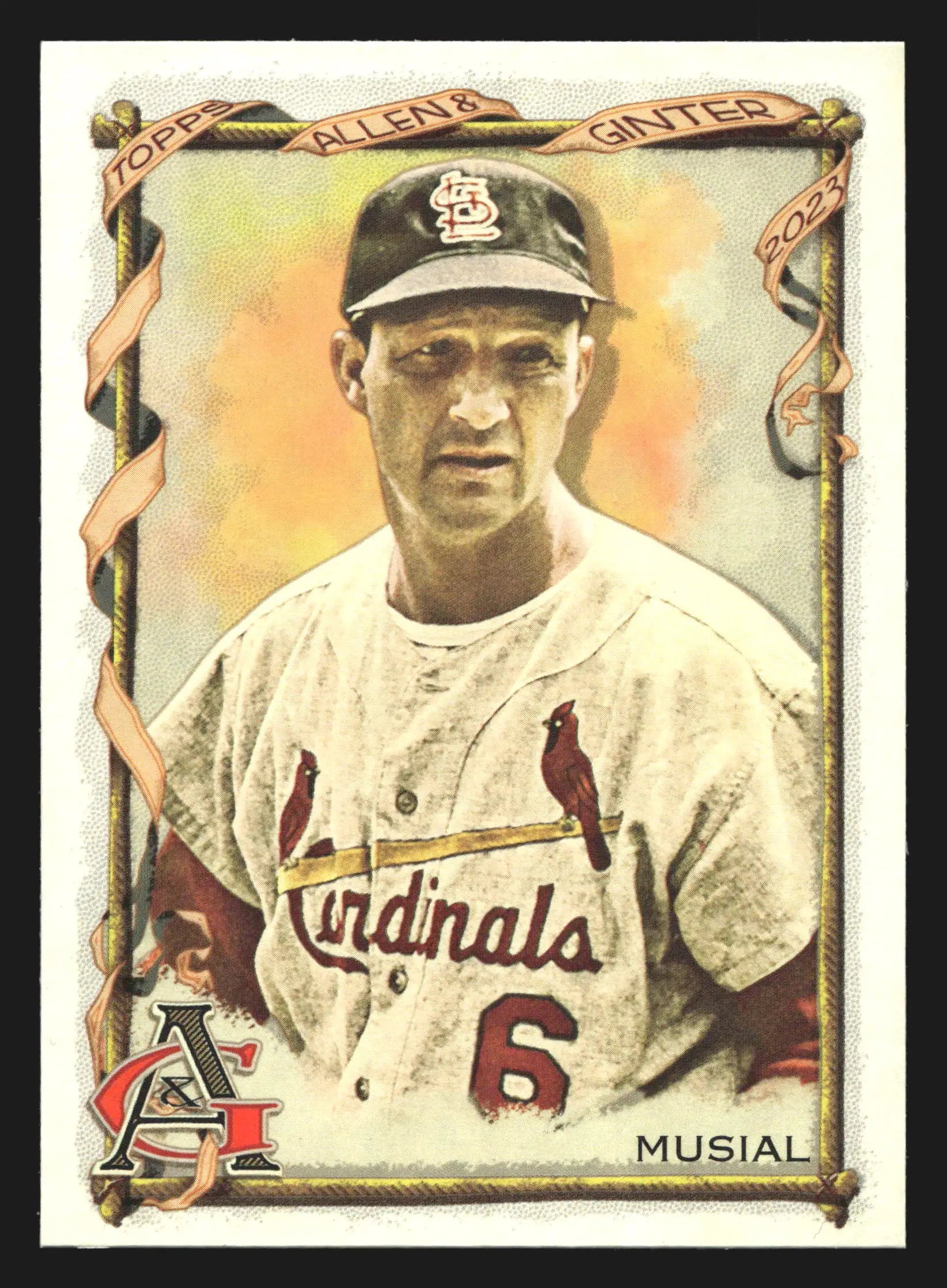 2023 Topps Allen & Ginter Stan Musial #25 St. Louis Cardinals HOF - Baseball Card Single
