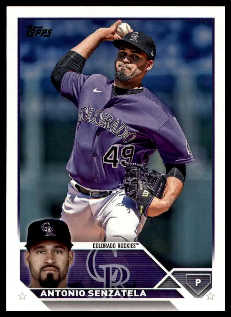 2023 Topps Antonio Senzatela 99 Colorado Rockies Baseball NM - Baseball Card Single