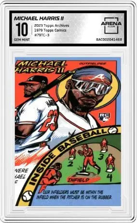 2023 Topps Archive Michael Harris II #79TC-3 1979 Topps Comics Baseball AC 10 - Baseball Card Single