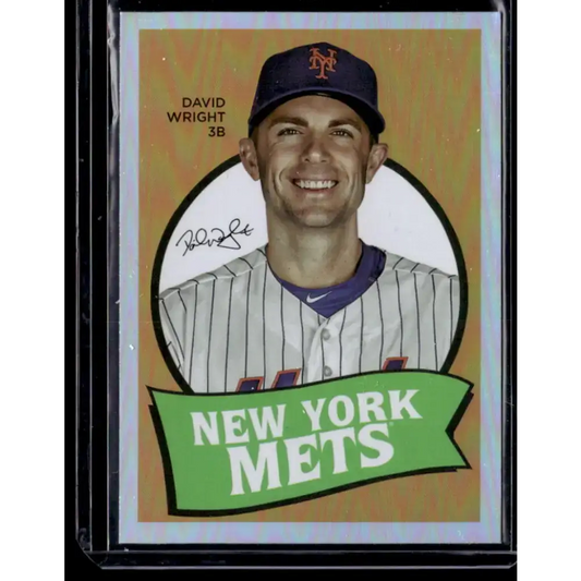 2023 Topps Archives 1969 Single Player Foil #69T-38 David Wright NM-MT New York Mets Baseball Card - Baseball Card