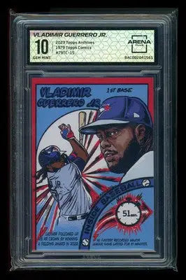 2023 Topps Archives 1979 Topps Comics Vladimir Guerrero Jr. #79TC-15 AC 10 - Baseball Card Single