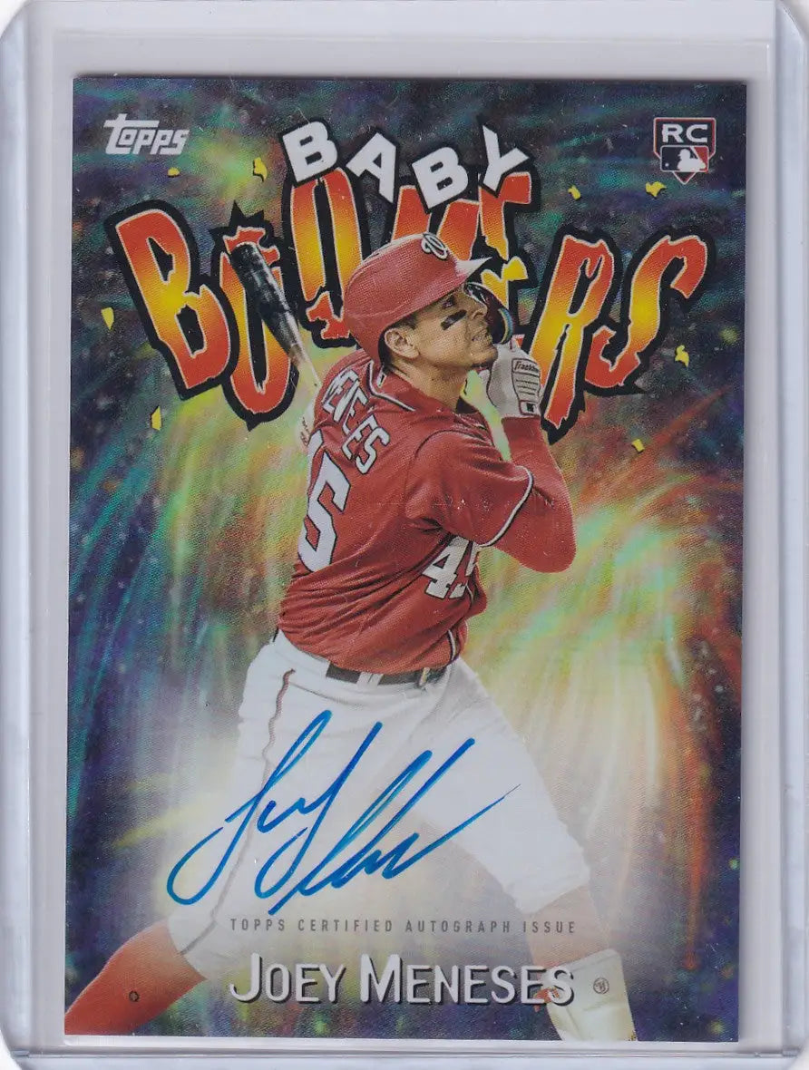 2023 Topps Archives Baby Boomers Auto #98BB-JM Joey Meneses - Nationals