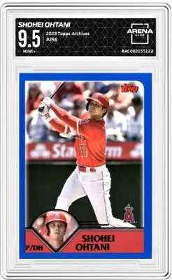 Graded Shohei Ohtani baseball card from 2023 Topps Archives Shohei collection