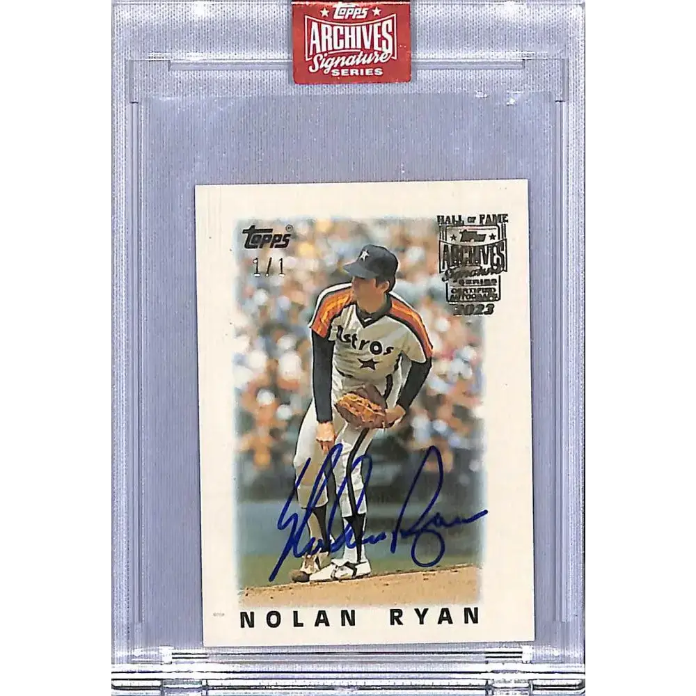 2023 Topps Archives Signature #43 Nolan Ryan NM-MT Auto 1/1 Houston Astros Baseball Card