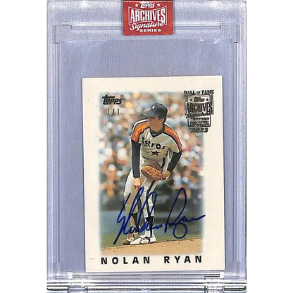 2023 Topps Archives Signature #43 Nolan Ryan NM-MT Auto 1/1 Houston Astros Baseball Card