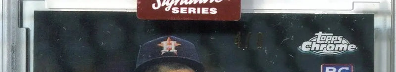 Framed baseball card of Joe Musgrove, 2023 Topps Archives Signature Chrome Rookie Card
