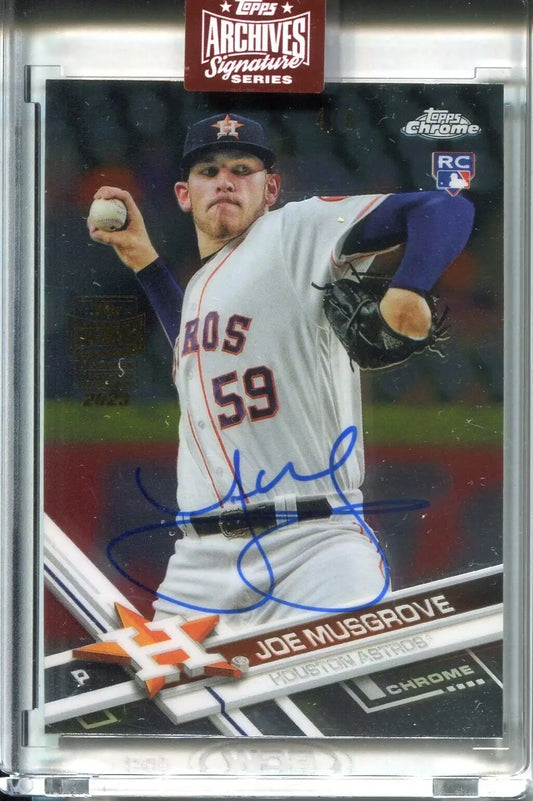 Joe Musgrove autographed Topps Archives Signature Chrome Rookie Card #4/8