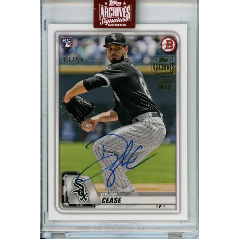 2023 Topps Archives Signature Series #58 13/50 Dylan Cease NM-MT RC Rookie Auto Chicago White Sox Baseball Card