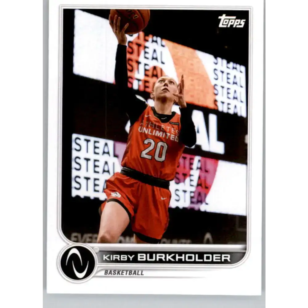 2023 Topps Athletes Unlimited All Sports 172 Kirby Burkholder Basketball Card - Basketball Card Single