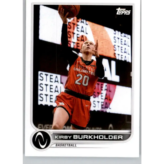 2023 Topps Athletes Unlimited All Sports 172 Kirby Burkholder Basketball Card - Basketball Card Single