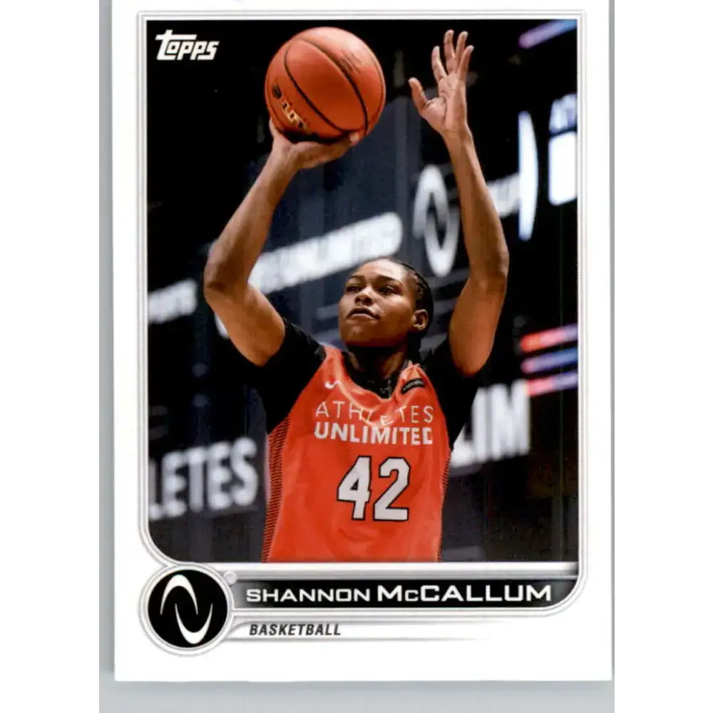 2023 Topps Athletes Unlimited All Sports 3 Shannon McCallum Basketball Card - Basketball Card Single