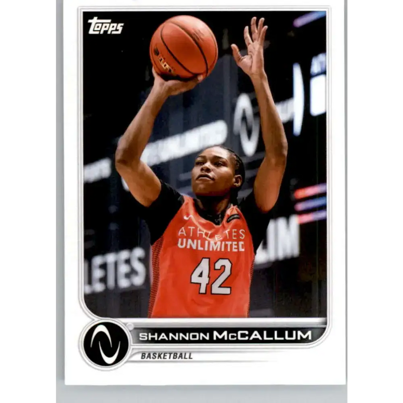 2023 Topps Athletes Unlimited All Sports 3 Shannon McCallum Basketball Card - Basketball Card Single