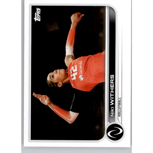 2023 Topps Athletes Unlimited All Sports 75 Niki Withers Volleyball Card - Other