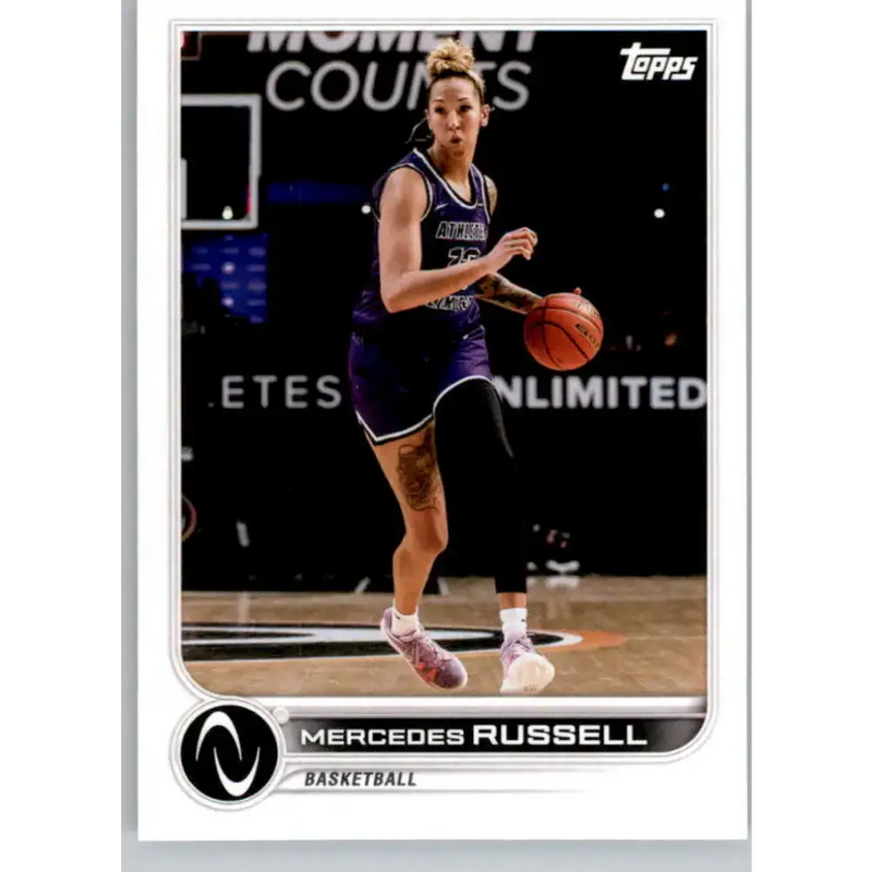 2023 Topps Athletes Unlimited All Sports 83 Mercedes Russell Basketball Card - Basketball Card Single
