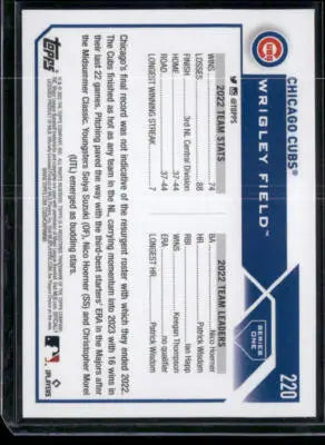 2023 Topps Athletes Unlimited Chicago Cubs #220 Baseball - Baseball Card Single