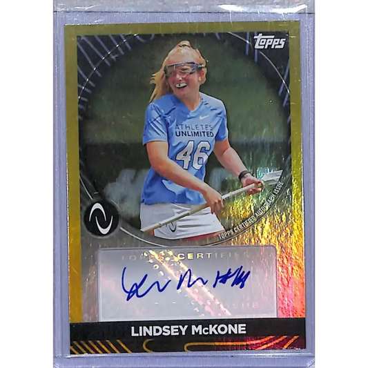 2023 Topps Athletes Unlimited Gold #AUA-LM Lindsey McKONE NM-MT 17/25 - Baseball Card Single