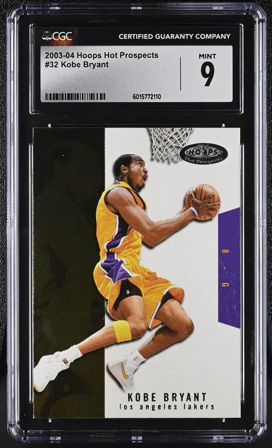 Certified Kobe Bryant basketball card from Topps Athletes Unlimited graded Mint 9