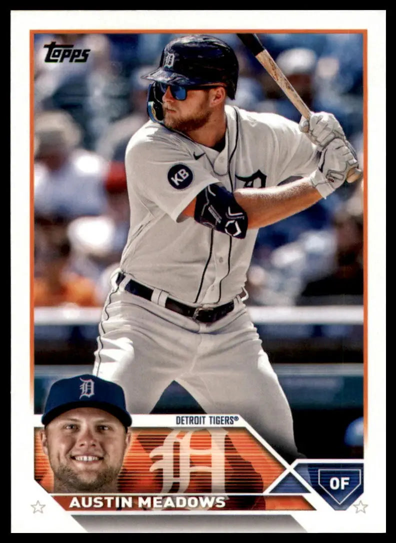 2023 Topps Austin Meadows 252 Detroit Tigers Baseball NM - Baseball Card Single