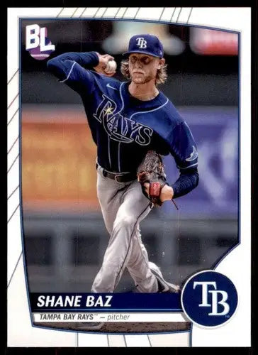 Original gloss Baseball card of Shane Baz from 2023 Topps Big League series