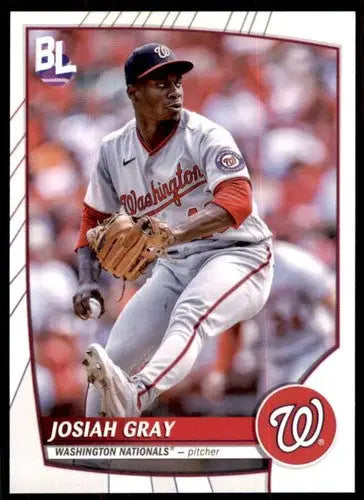 2023 Topps Big League Josiah Gray baseball card with original gloss in NM-MT condition