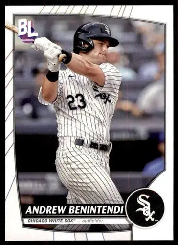 2023 Topps Big League Andrew Benintendi baseball card with original gloss White Sox ID 56382