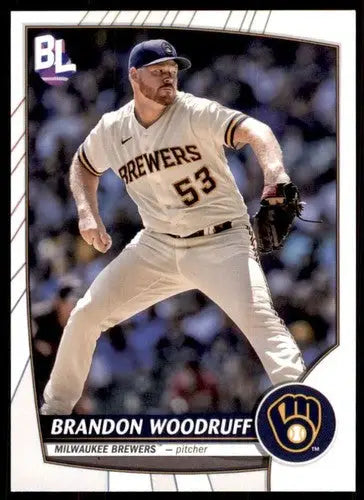 2023 Topps Big League Brandon Woodruff baseball card Brewers NM-MT collectible
