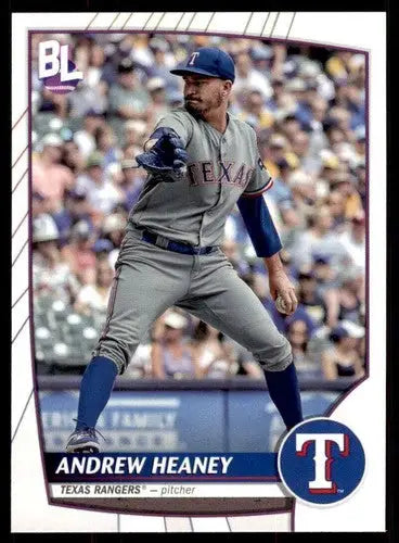 Baseball card featuring Andrew Heaney from 2023 Topps Big League series, NM-MT condition