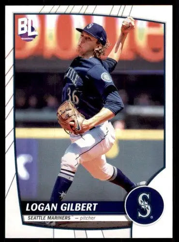 2023 Topps Big League Logan Gilbert Mariners baseball card NM-MT collectible