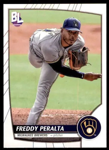 2023 Topps Big League #154 Freddy Peralta NM-MT Brewers ID:51520 - Baseball Card Single