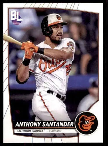 Original gloss 2023 Topps Big League Anthony Santander baseball card Orioles ID 51489