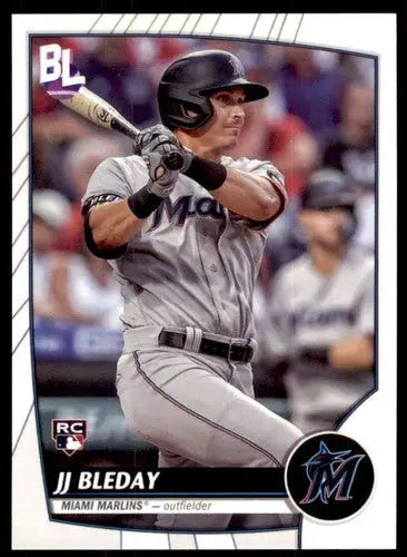 Original gloss 2023 Topps Big League JJ Bleday baseball card Marlins RC rookie
