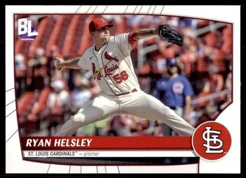 Ryan Helsley baseball card from 2023 Topps Big League series, NM-MT condition
