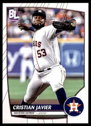 Cristian Javier baseball card from 2023 Topps Big League series featuring Astros ID 51473