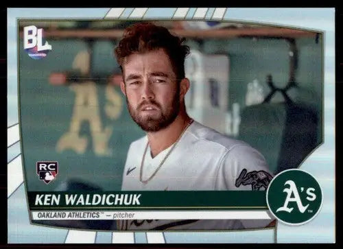 2023 Topps Big League Ken Waldichuk baseball card RC Athletics NM-MT