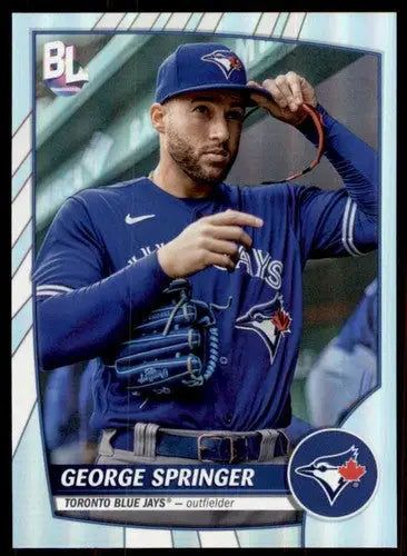 2023 Topps Big League George Springer Blue Jays baseball card with ID 51305