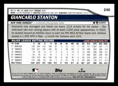 2023 Topps Big League #246 Giancarlo Stanton - Baseball Card Single