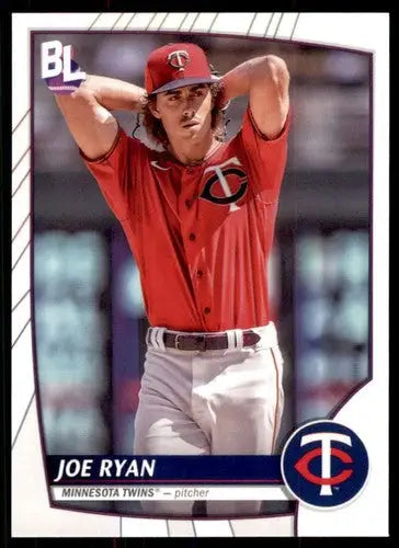 2023 Topps Big League Joe Ryan baseball card with original gloss Twins ID 51445