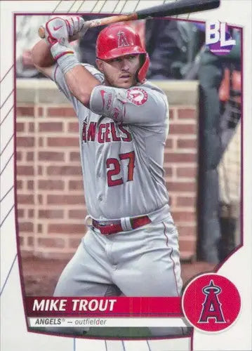 2023 Topps Big League Mike Trout baseball card Angels NM-MT collectible ID 51344