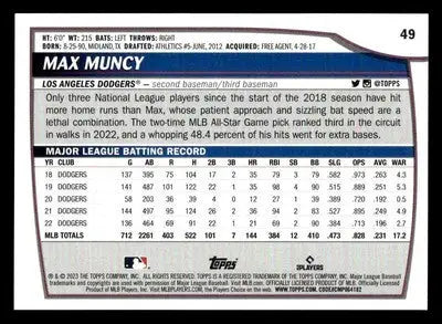 2023 Topps Big League #49 Max Muncy