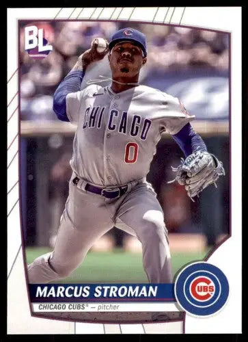 Original gloss 2023 Topps Big League Marcus Stroman baseball card Cubs ID 56343
