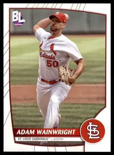 2023 Topps Big League Adam Wainwright Cardinals baseball card with original gloss