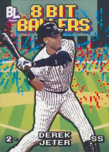 2023 Topps Big League 8-Bit Ballers #8B-19 Derek Jeter NM Near Mint Yan ID:65176 - Baseball Card Single