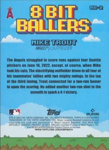 2023 Topps Big League Big League Baseball Card featuring Mike Trout NM-MT Angels