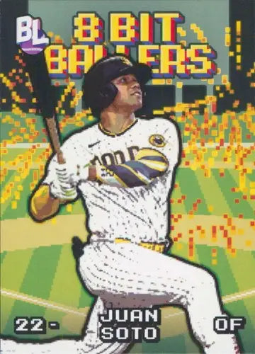 Juan Soto baseball card from 2023 Topps Big League 8-Bit Ballers series