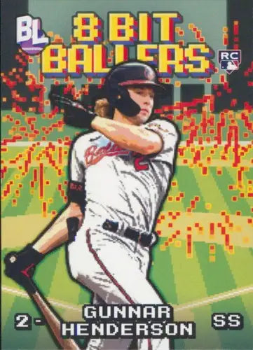 2023 Topps Big League 8-Bit Ballers #8B-9 Gunnar Henderson NM-MT Oriole ID:51423 - Baseball Card Single