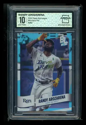 2023 Topps Big League Blue Foil Randy Arozarena #262 Baseball Arena Club 10 - Baseball Card Single