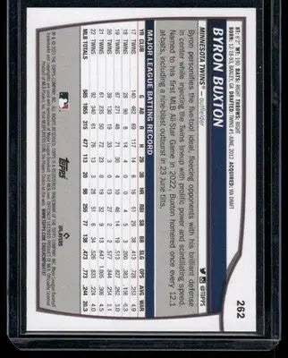 2023 Topps Big League Byron Buxton #262 Blue Foil Baseball - Baseball Card Single